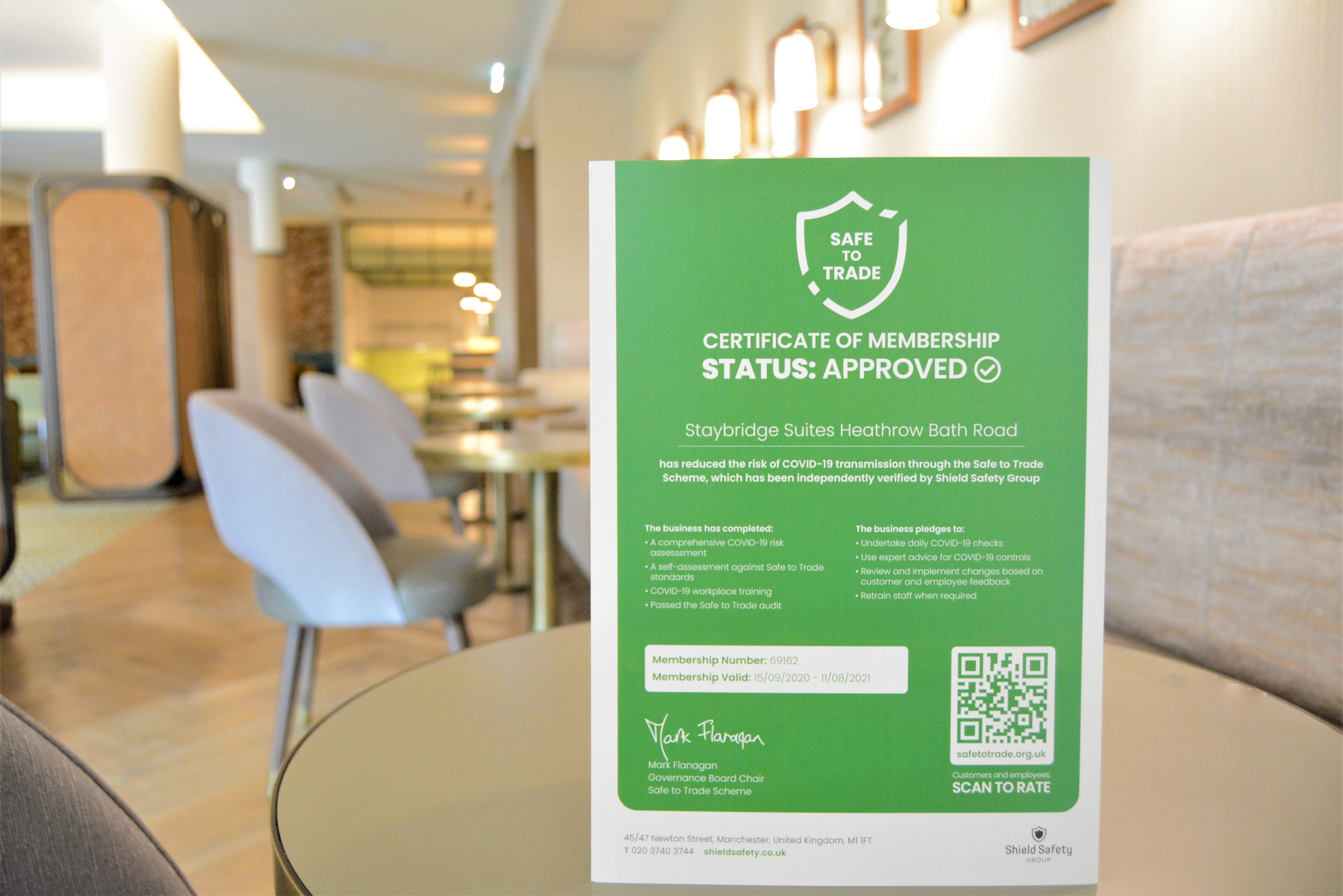 Interstate Hotels & Resorts Signs Up to Safe to Trade Scheme